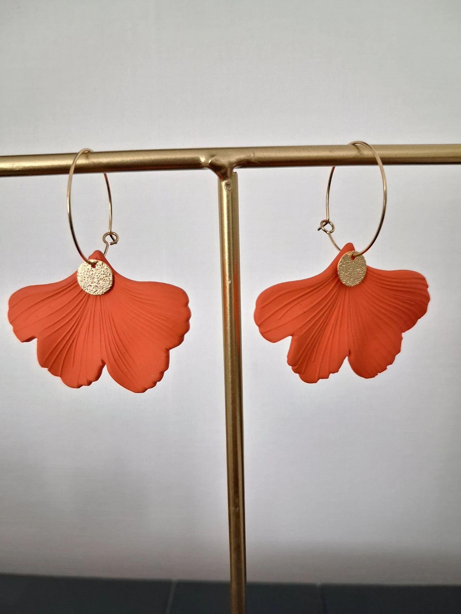 Boucles d'oreilles orange